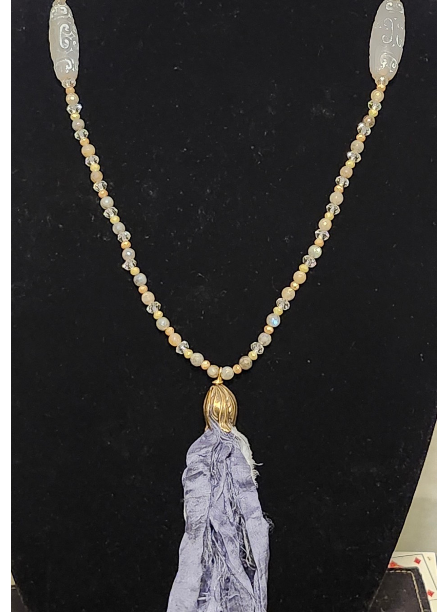 Beaded Tassel Necklace