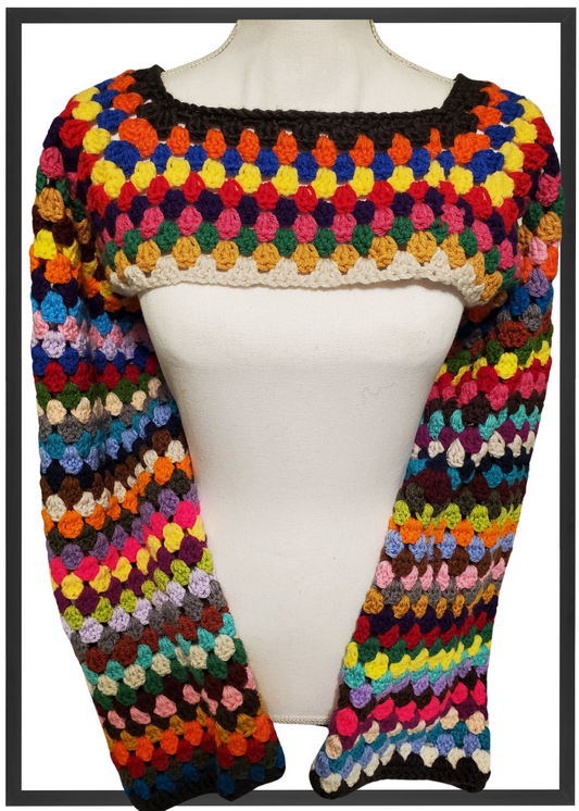 Long sleeve multi color sweater