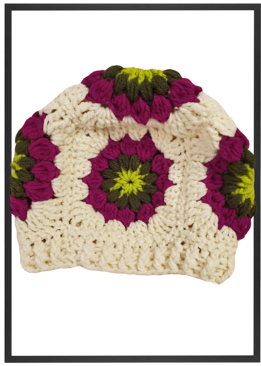 Granny square beanie