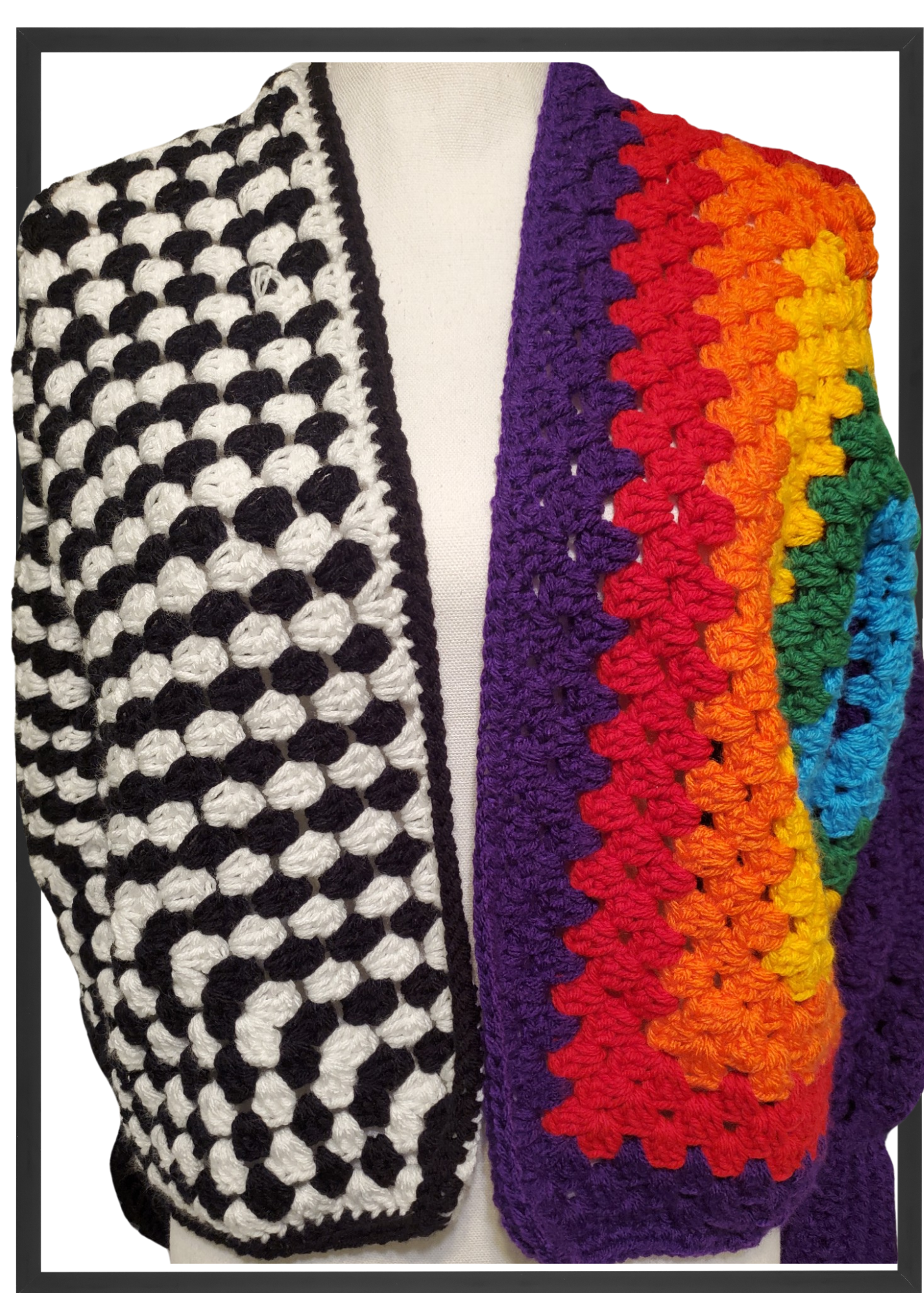 Hexagon multi Color Cardigan