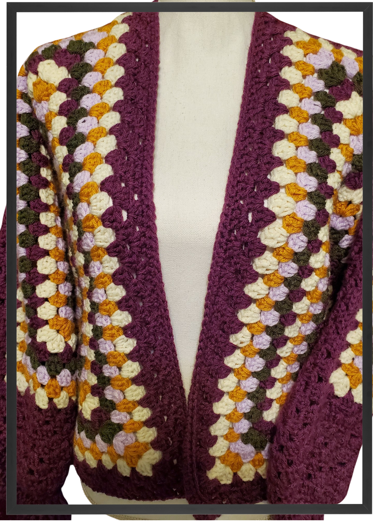 Hexagon multi Color Cardigan